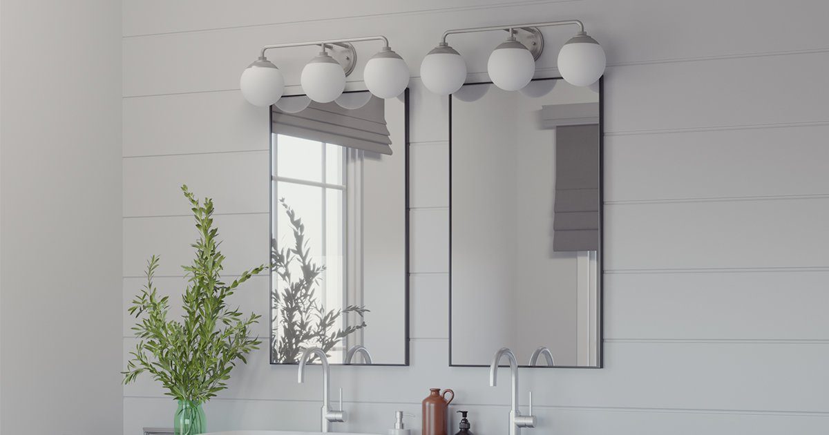 How to Mount a Light On Top of a Mirror Bathroom Vanity