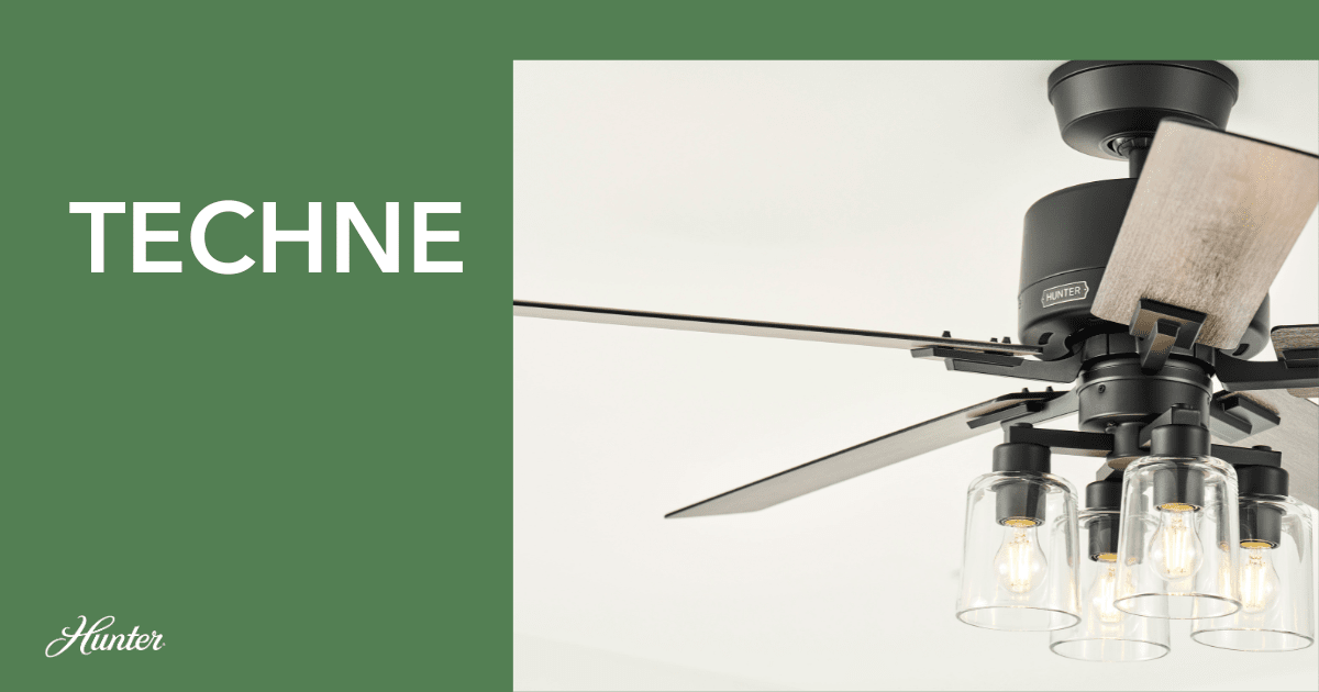 New Smart Ceiling Fan Techne: Easy Install and Smart Control