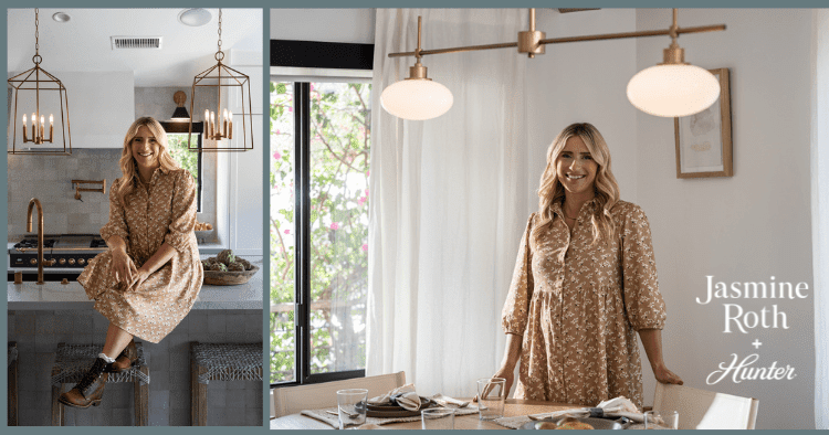 Designing Your Kitchen and Dining Room with Luxe Lighting from the Jasmine Roth + Hunter Collection