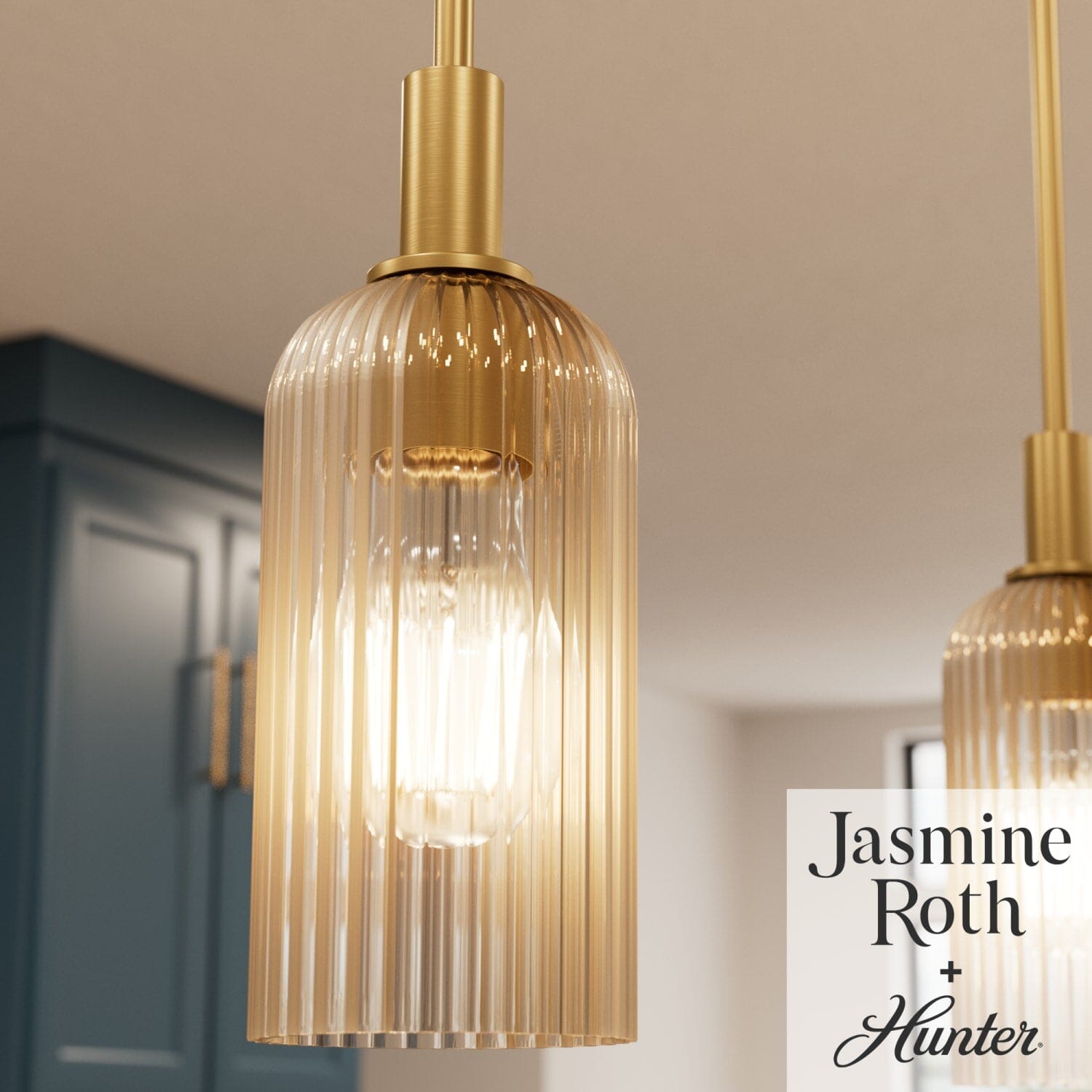 Hunter Beverly Glen Jasmine Roth 1 Light Mini 4 Inch Pendant Ceiling ...