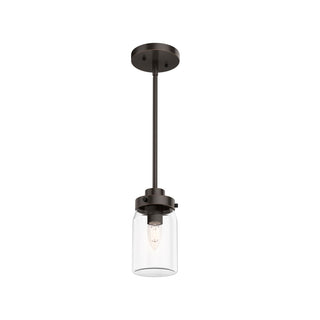 1 light mini pendant in onyx bengal finish