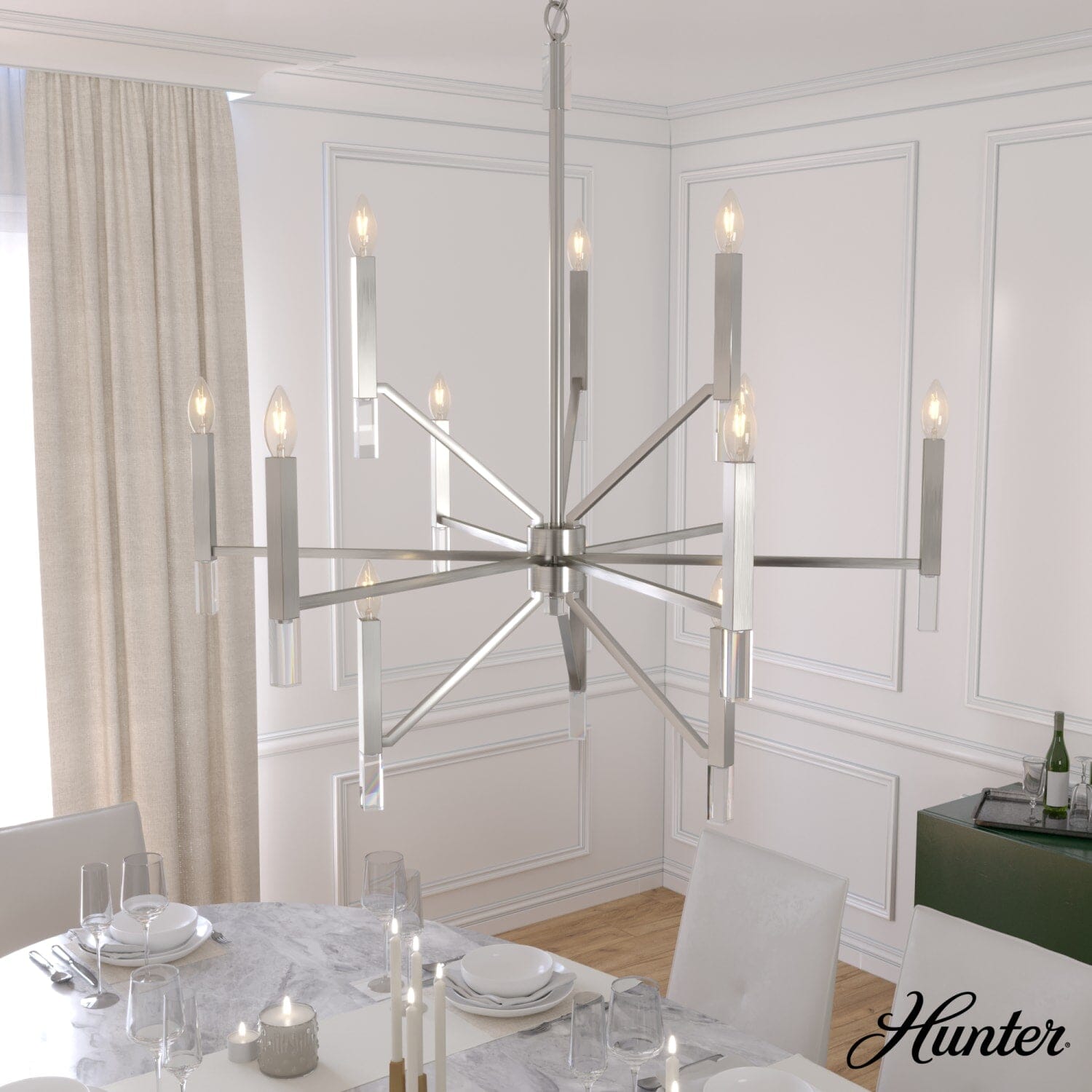 Hunter Sunjai 12 Light 3-Tier Chandelier Ceiling Light – Hunter Fan