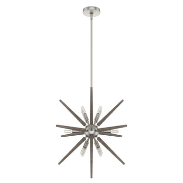 24 Inch Jupiter Star Pendant Lighting Hunter Brushed Nickel