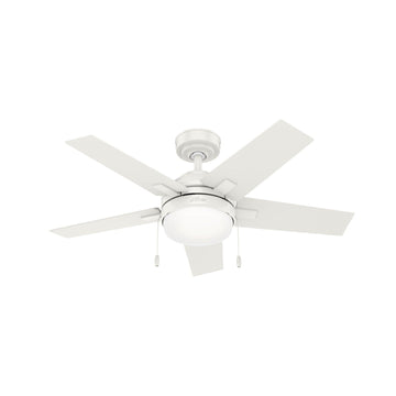 44 inch Bartlett with LED Light Ceiling Fans Hunter Fresh White - Fresh White