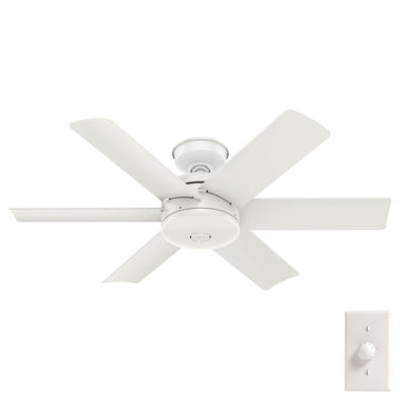 44 Inch Sea Edge Outdoor Ceiling Fans Hunter Fresh White - Fresh White