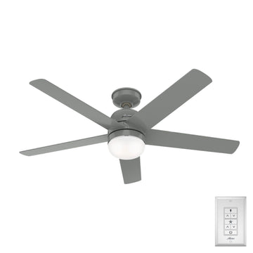52 inch Anorak Outdoor with LED Light Ceiling Fans Hunter Quartz Grey - Quartz Grey