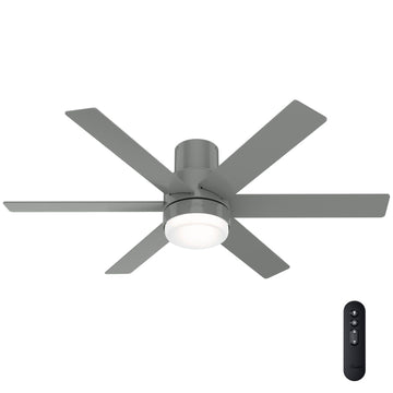 52 inch Marshal with LED light Ceiling Fans Hunter Quartz Grey - Quartz Grey