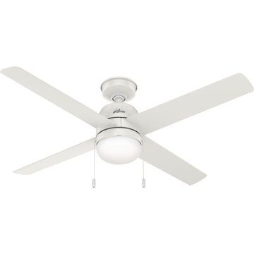 52 Inch Orsini Outdoor with LED Light Ceiling Fans Hunter Fresh White - Fresh White