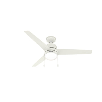 52 inch Seawave Outdoor with LED light Ceiling Fans Hunter Fresh White - Fresh White