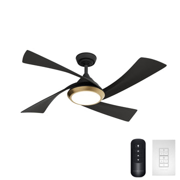 Vespucci Outdoor with LED Light 52 inch Ceiling Fans Casablanca Matte Black - Matte Black