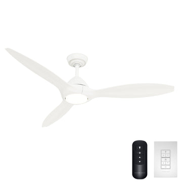 Surea Outdoor with LED Light 56 inch Ceiling Fans Casablanca Fresh White - Fresh White
