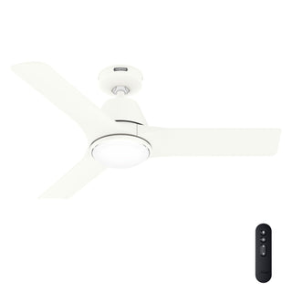 52882_1 aeronaut outdoor smart fan with led light 44 inch with remote matte white main