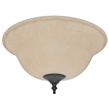Amber Linen Glass Bowl - 99160 Ceiling Fan Accessories Hunter New Bronze