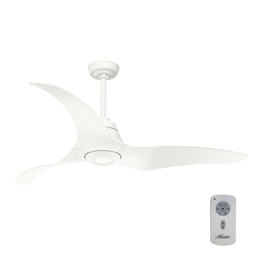 Arwen LED Energy Star 60 inch Ceiling Fans Hunter Porcelain White - Porcelain White