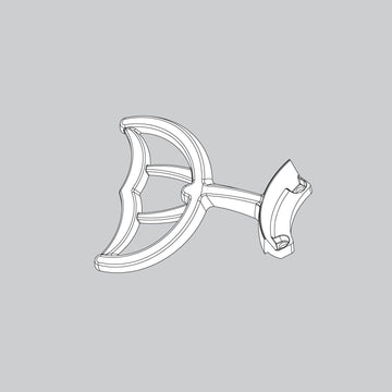 Blade Iron Set-Brushed Nickel - K010705214 Service Parts Hunter