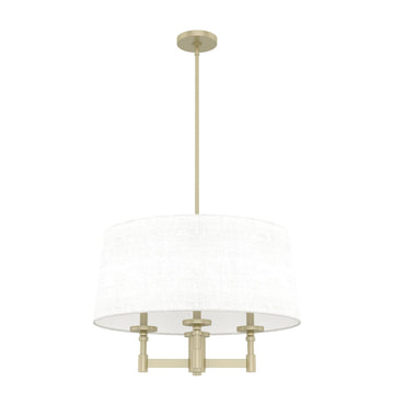 Briargrove Shade Chandelier 4 Light Lighting Hunter Modern Brass