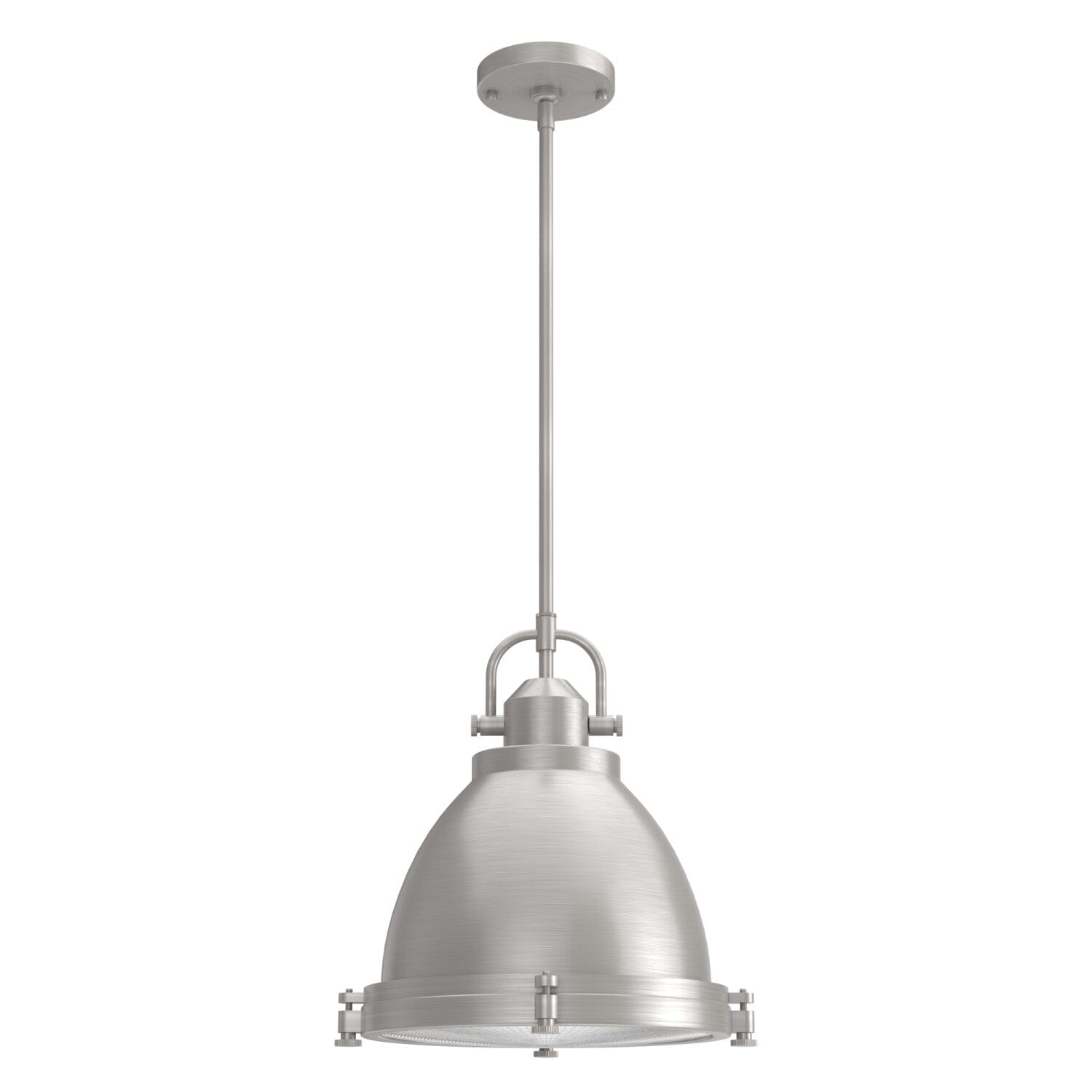 Brushed nickel industrial pendant light hotsell