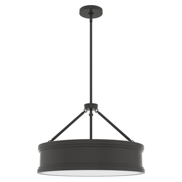 Capshaw 5 Light Pendant 21 inch Lighting Hunter Noble Bronze - Painted Cased White