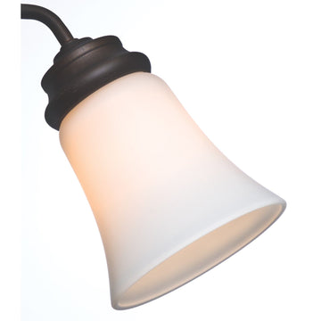 Cased White Side Glass with Bell Shape - 99035 Ceiling Fan Accessories Casablanca