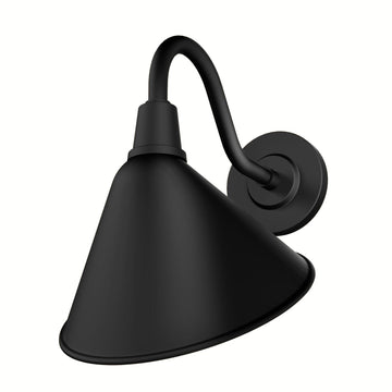 Cassius Outdoor WeatherMax 1 Light 10 Inch Medium Wall Light Lighting Hunter Matte Black - None