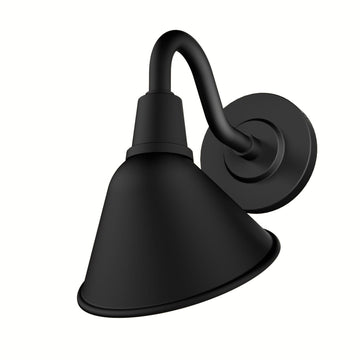 Cassius Outdoor WeatherMax 1 Light 7 Inch Small Wall Light Lighting Hunter Matte Black - None