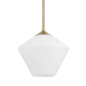 Celestial Valley 1 Light Small 10 Inch Pendant Lighting Hunter Alturas Gold - Cased White