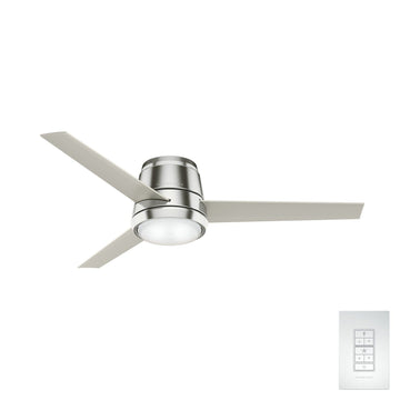 Commodus with LED Light 54 inch Ceiling Fans Casablanca Brushed Nickel - Matte Nickel