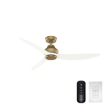 Eyla Outdoor ENERGY STAR 52 inch with wall control and remote Ceiling Fans Casablanca Luxe Gold - Matte White