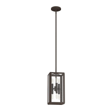 Felippe 6 Light Pendant Lighting Hunter Onyx Bengal - Seeded