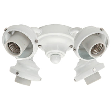 Four-Light White Fitter - 99145 Ceiling Fan Accessories Hunter Snow White