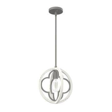 Gablecrest 1 Light Pendant Lighting Hunter Painted Concrete - Rustic White