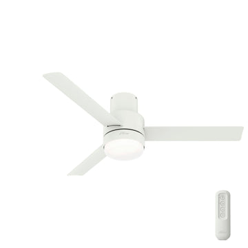 Gilmour Outdoor with LED Light 52 inch Ceiling Fans Hunter Matte White - Matte White