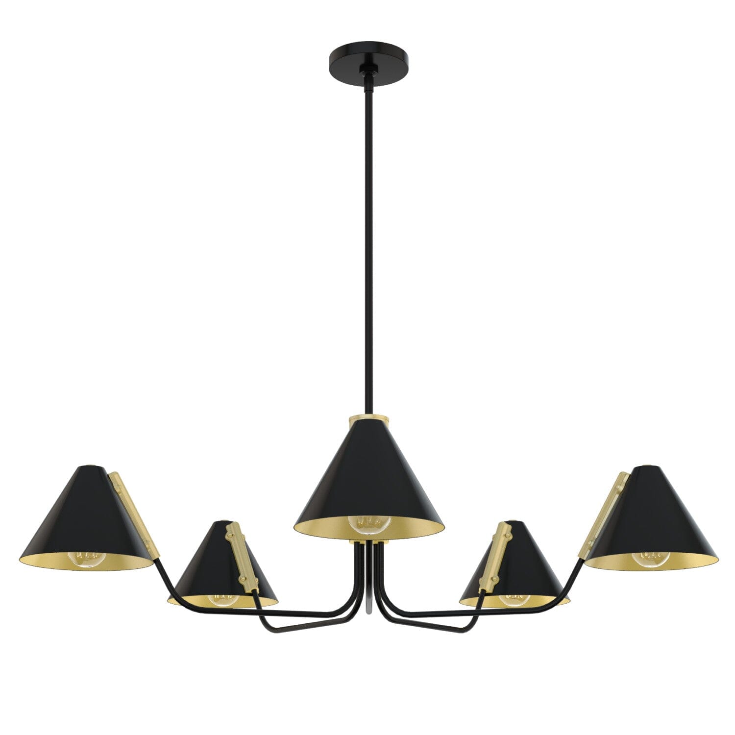 Hunter Grove Isle 5-Light Matte White Modern/Contemporary Led Chandelier