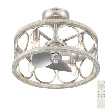 Haven Fandelier Ceiling Fans Hunter Brushed Nickel - Matte Nickel