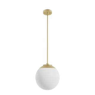 Hepburn 12 Inch Diameter Pendant Lighting Hunter Modern Brass - Cased White