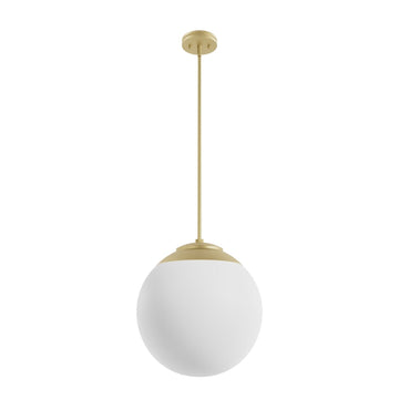 Hepburn 16 Inch Diameter Pendant Lighting Hunter Modern Brass - Cased White