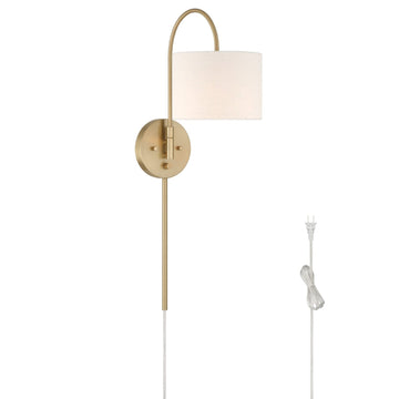 Horizon 1 Light Large 8 Inch Pin up Sconce Lighting Hunter Alturas Gold