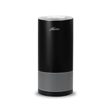 Hunter Fan HP450UV True HEPA UVC Light Technology Air Purifier Collective Hunter Pure Air Black and Silver