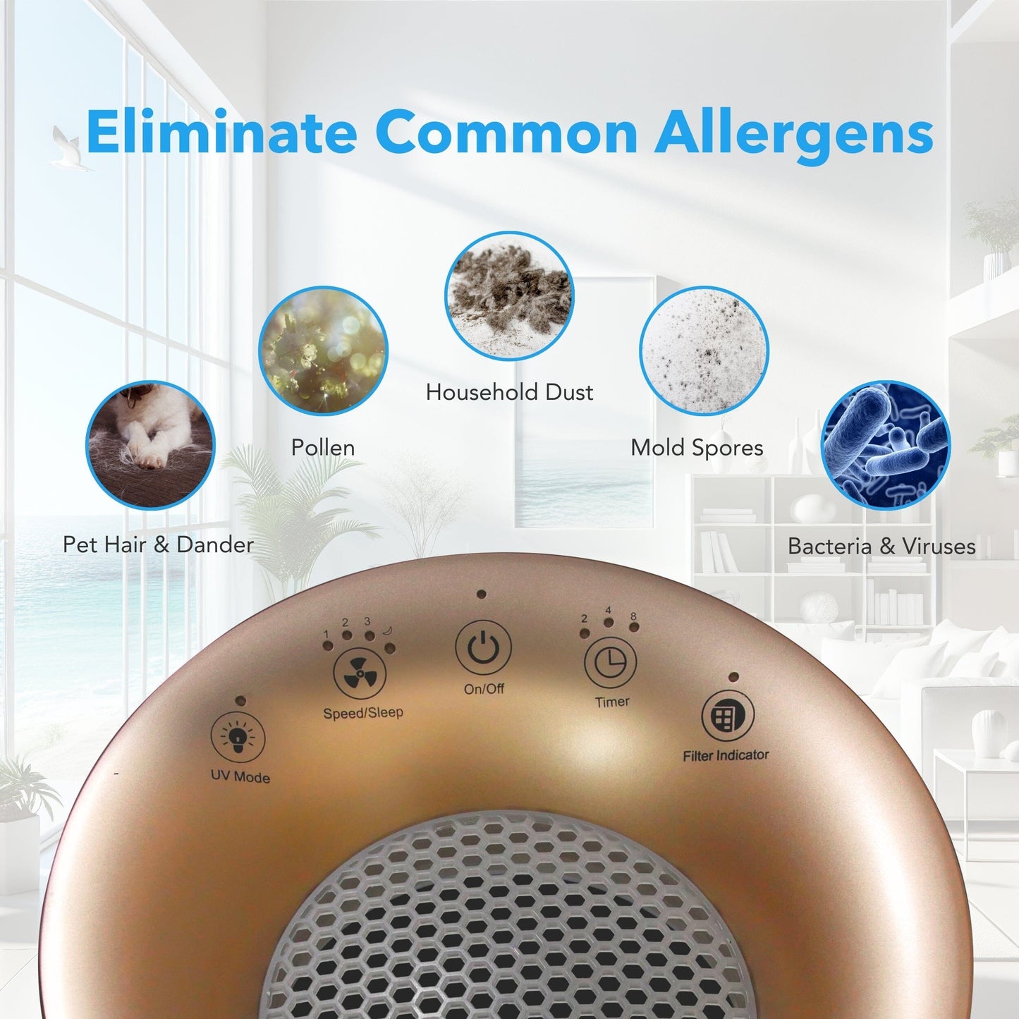Hunter Fan HP450UV True HEPA UVC Light Technology Air Purifier Collective Hunter Pure Air