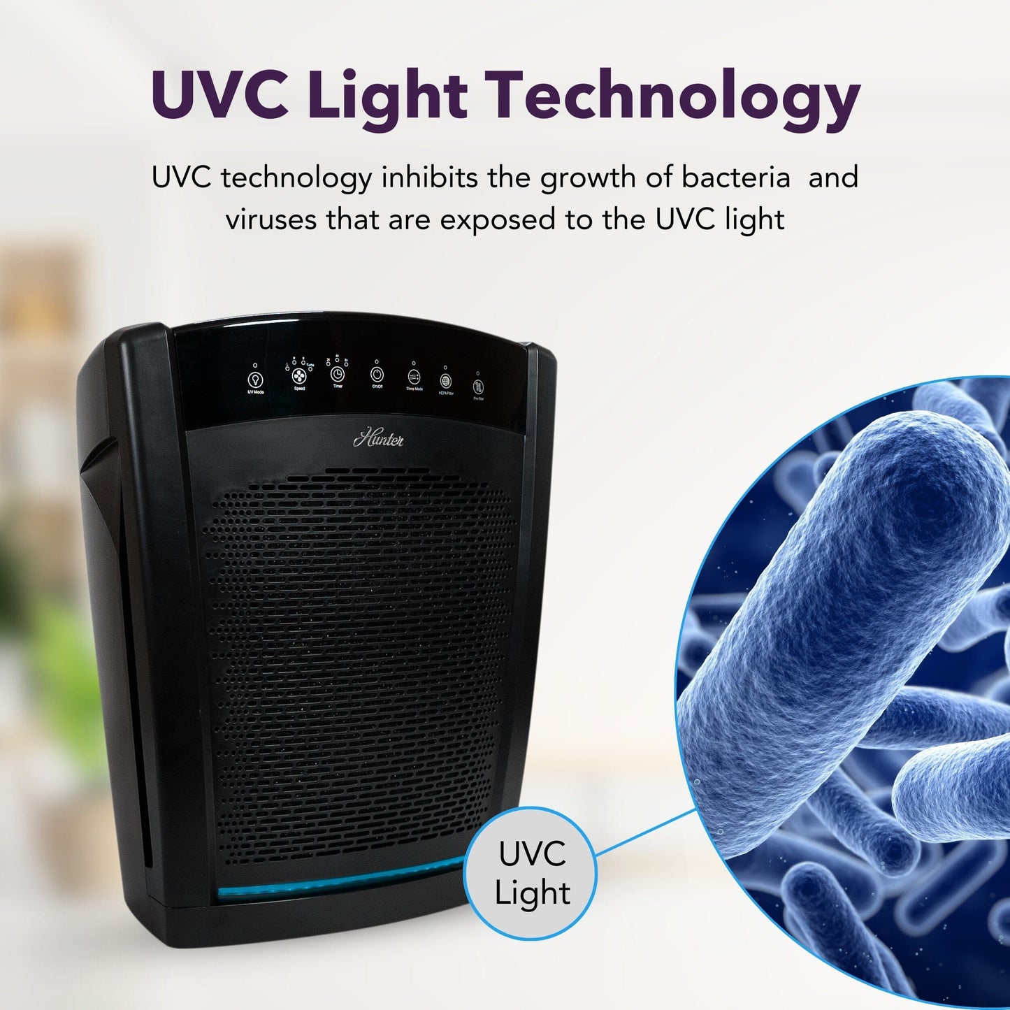 HP850UV Large UVC Multi-Room Console Air Purifier Service Parts Hunter Pure Air