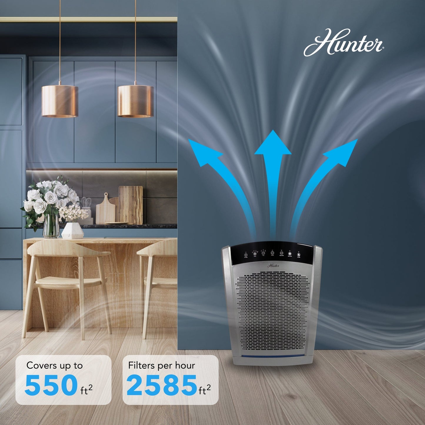 HP850UV Large UVC Multi-Room Console Air Purifier Service Parts Hunter Pure Air