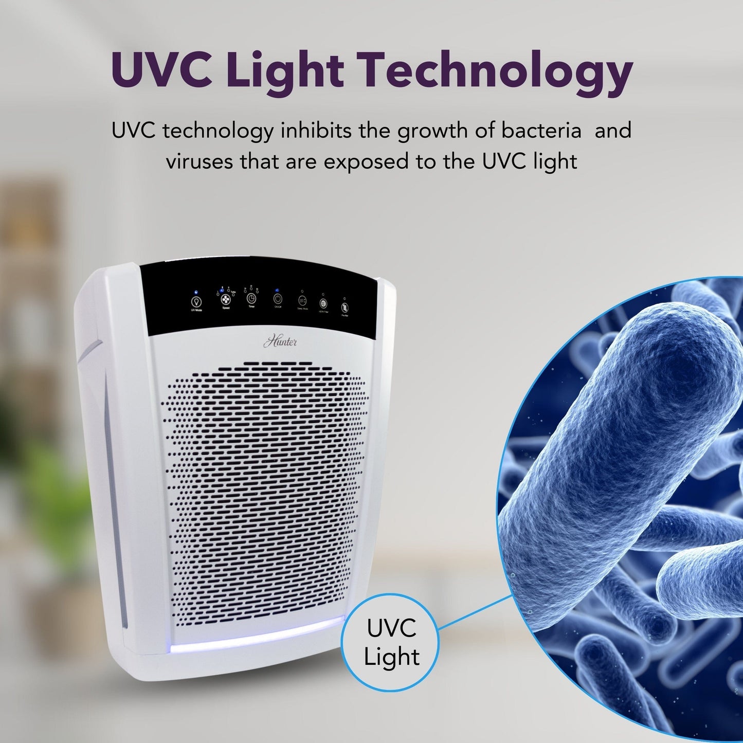 HP850UV Large UVC Multi-Room Console Air Purifier Service Parts Hunter Pure Air