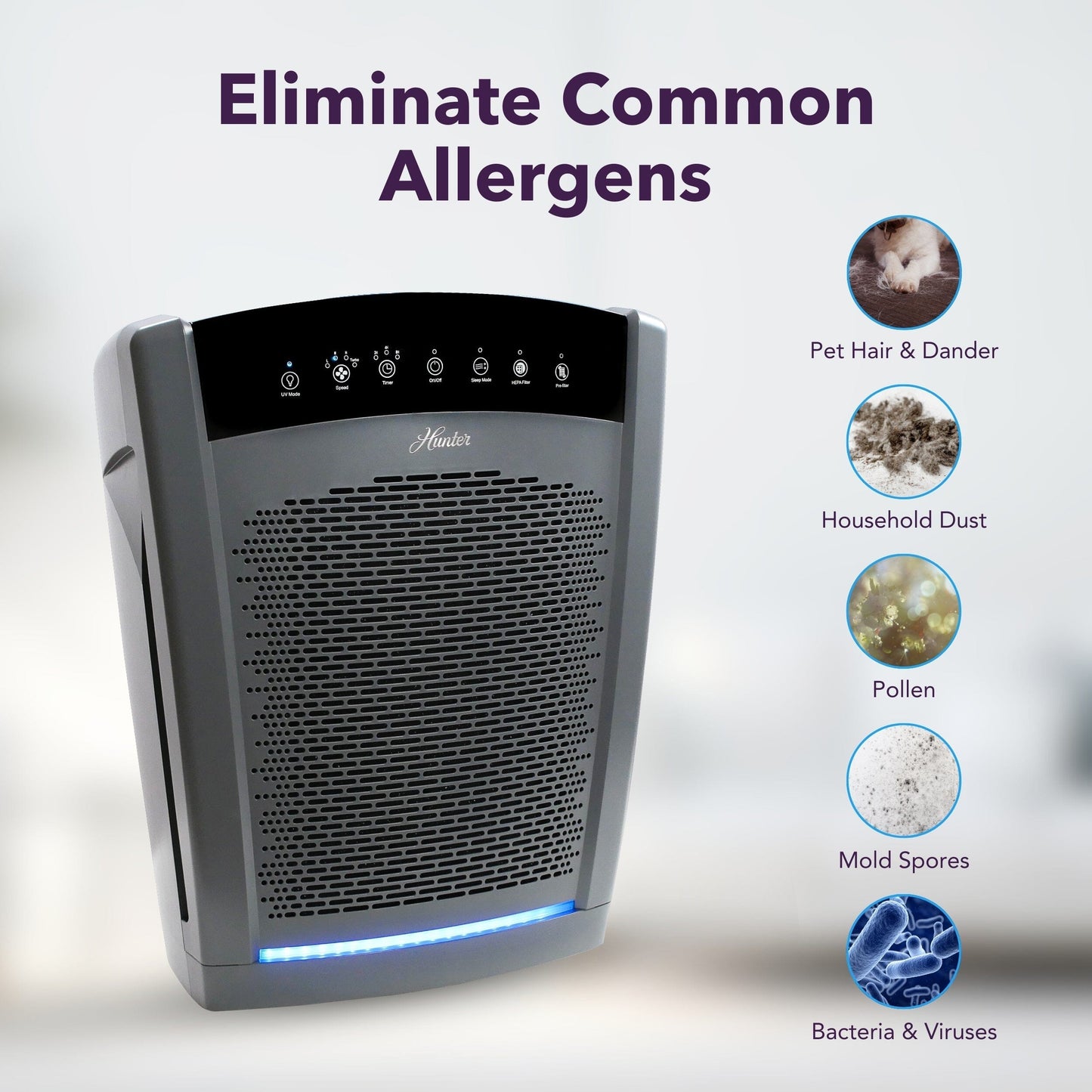 HP850UV Large UVC Multi-Room Console Air Purifier Service Parts Hunter Pure Air