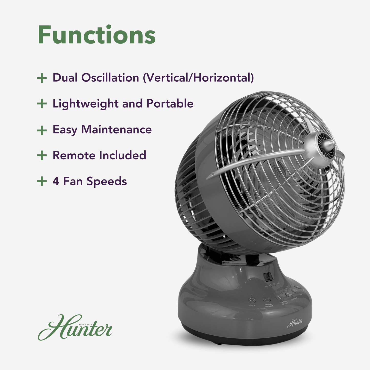 Hunter Cordless Oscillating Fan Service Parts Hunter Pure Air
