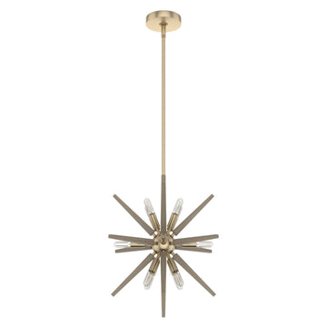 Jupiter Star 12 Light Pendant 18 inch Lighting Hunter Alturas Gold