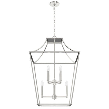 Laurel Ridge Lantern Pendant 8 Light 23 inch Lighting Hunter Brushed Nickel