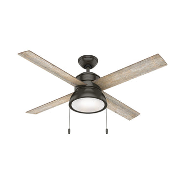 LOKI WITH LED LIGHT 52 INCH Ceiling Fans Hunter Noble Bronze - Barnwood