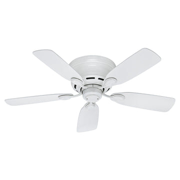 Low Profile IV 42 inch Ceiling Fans Hunter White - Snow White