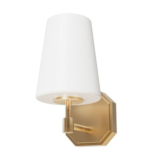 Nolita 1 Light Wall Sconce Lighting Hunter Alturas Gold - Cased White