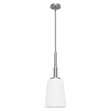Nolita Medium pendant Lighting Hunter Brushed Nickel - Cased White
